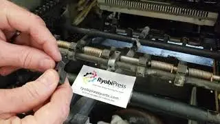 Ryobi presses delivery gripper bar adjustment