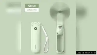Mini Fan 2 IN 1 Hand Fan Portable USB Rechargeable Small Pocket Fan mini fan rechargeable Battery Op