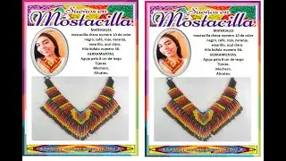 PASO 1 COMO HACER COLLAR EN V SUEÑOS EN MOSTACILLA