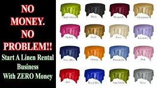 Start a linen rental business with NO MONEY!