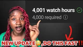 No Watch Hours? Do this IMMEDIATELY, New Trick to get 4000watchhour fast‼️2025 (update)