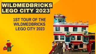 Wildmedbricks First Responder City on rolling Lego table DIY