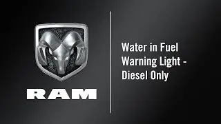 Water in Fuel Warning Light | How To | 2020 Ram 1500 DT