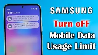 How to turn off mobile data limit on samsung