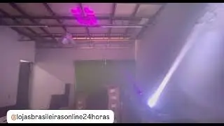 Moving Beam Led 100w 8 Formas 8 Cores Prisma Rotativo 18 F