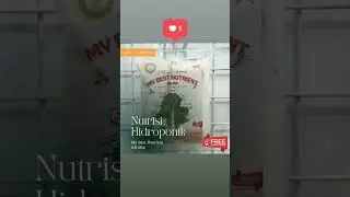 Nutrisi Hidroponik My Best Nutrient AB Mix #GRATISKONSULTASI #shorts