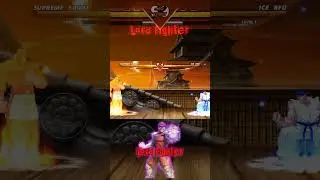 SUPREME SAGAT vs ICE RYU - The most epic fight ever made ! #mugen #dc #shortsvideo