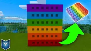 Minecraft.We built a working POP IT in the game.