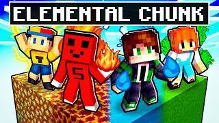 Samet & Tuna & @minegreen Surviving in Elemental Chunk!! Minecraft
