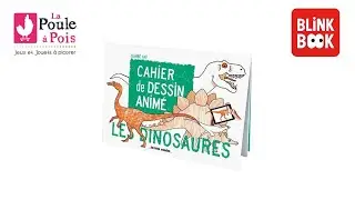 Cahier de dessin anim&eacute; Les Dinosaures de BlinkBook, livre &agrave; colorier enfants 3 &agrave; 7 ans