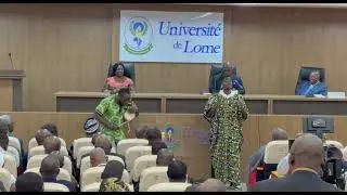 KKM à la cérémonie officielle des 55 ans de l'Université de Lomé... #prestations #histoire #slam
