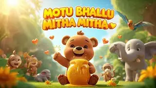 🐻🎶 Motu Bhallu Mitha Mitha | Funny Jungle Rhyme + Moral Story for Kids | ToonPrimo