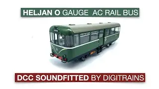 Heljan O Gauge AC Railcar DCC Sound fitted By Digitrains