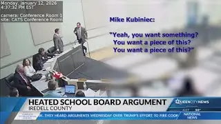 Heated Iredell-Statesville School Board argument caught on camera
