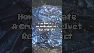 Crushed Velvet Resin Effect. what color should I try next? #makewithme #resincasting #resintutorial