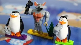 The Penguins of Madagascar  - 3 Figures Set / Три пингвина (в блистере) - Cobi - 26003