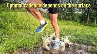 Optimal cadence depends on the surface when running