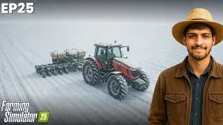 PLANTING COTTON IN SNOW FIELD  | 0 TO 100 MILLION | EP25 | FARMING SIMULATOR 25 @Trazy001