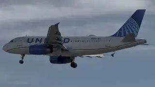 United Airlines Airbus A319-132 (Evo Blue Livery) Landing In Idaho Falls [N891UA]