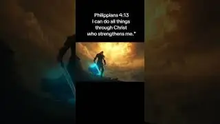 Philippians 4:13 Verse #biblestories  #shortfeed #ChristianShorts  #PixVerseAI #ScriptureVideo