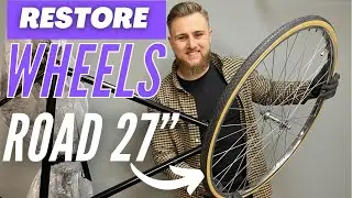 [ASMR] Bicycle Wheels Full Rebuild | Vintage Steel 27” Restoration