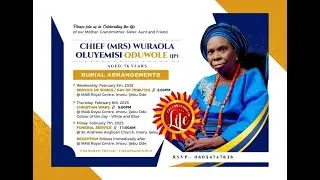 RECEPTION FOR Chief (Mrs) Wuraola Oluyemisi ODUWOLE @fachabmedia