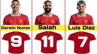 Liverpool Football Club Players Jersey Number In 2025 | Liverpool FC Players Shirt Numbers 2024/2025