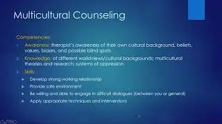 Ch. 14 Part 2: Feminist Multicultural Therapy