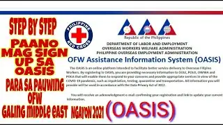 PAANO MAG SIGN UP SA(OASIS)ofw assistance information system/moro travel vlog