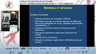 La nébulisation du salbutamol vs une solution saline àla phase aigue de la bronchiolite Dr.N.Mebrouk
