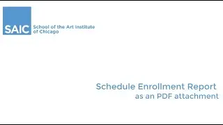 Enrollment Report as a PDF attachment