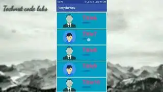 How to implement RecyclerView in android ?