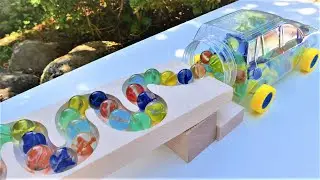 Marble Run Race ASMR & Cars ☆ HABA Wavy, Ticking Slope, Dump Truck & Garbage Truck