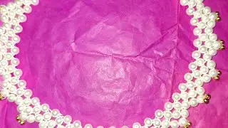 How to make pearl  Necklace/goanvlog ##subscribe 