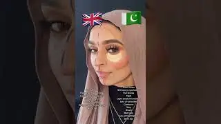 UK vs Pakistan makeup tutorial | bast makeup | makeup hacks #uk #pakistan #shorts