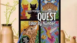 The Best Diy No-Cut coloring Art challenge || 100 quest color by Numbers 