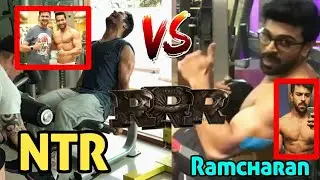 #RRR Actors GYM Workout : Ramcharan vs Jr NTR | RRR Ramcharan GYM Workout | Jr NTR GYM Workout