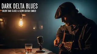 Dark Delta Blues | Silent Bar Close & Slow Guitar Ember #BluesMusic #SoulfulVibes