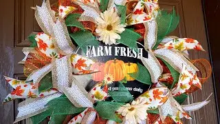GORGEOUS DOLLAR TREE DIY FALL WREATH FOR JUST $12.00 | EASY!!