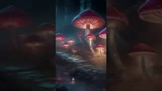 Enchanted Forest - Magical Mushroom Forest Ambience, Nature Sounds & Music #shorts