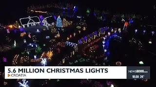 5.6 million Christmas lights in Croatia