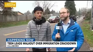 Hillsboro HS students lead walkout over ICE immigration crackdown
