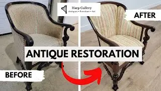 Restoring a 1880s Chair! Free Restoration Giveaway! - Harp Gallery Antiques