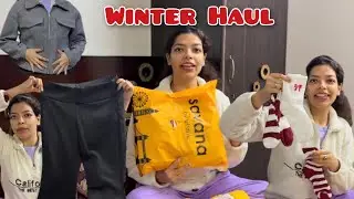 Savana Winter Haul Worth 5k | Leather Skirt, Jacket, Fleece Gym Pants, Bags, Socks