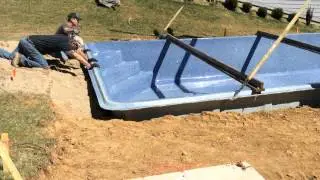2015 Viking In Ground Fiberglass pool set by Aqua Pro Pool and Spa of Bloomington, IN.