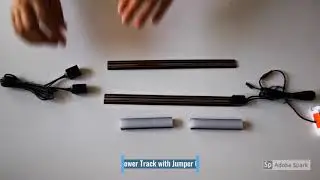 How does the magnetic rail light system work?