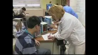 High School Health Class Turns into Exam Room