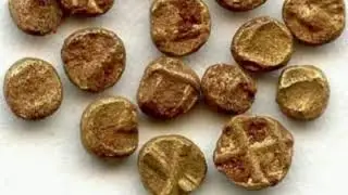 One World's Smallest Gold Coin of Vijayanagar Empire,India Hindu Empire, Tiny