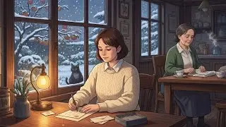 First Snow & Writing Letters, A Relaxing Winter Night Routine