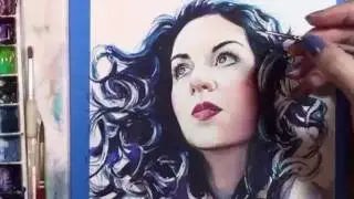 Watercolor Self Portrait - Speed Painting